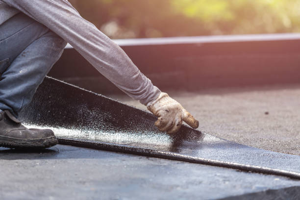 Professional Basement Waterproofing technician working in Reesville, OH